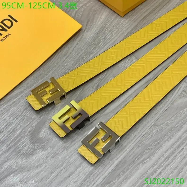 Fendi Belt 34mmX95-125cm 7D01